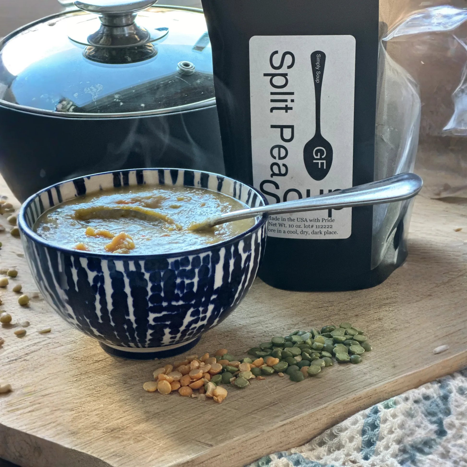 Simply Soup - Split Pea, Basic Bean, Lentil and Barley, and Portuguese Bean Soup