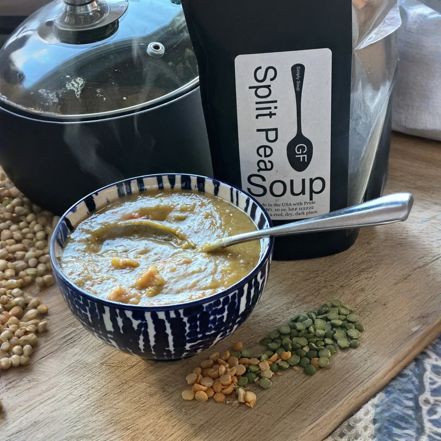 Simply Soup - Split Pea, Basic Bean, Lentil and Barley, and Portuguese Bean Soup