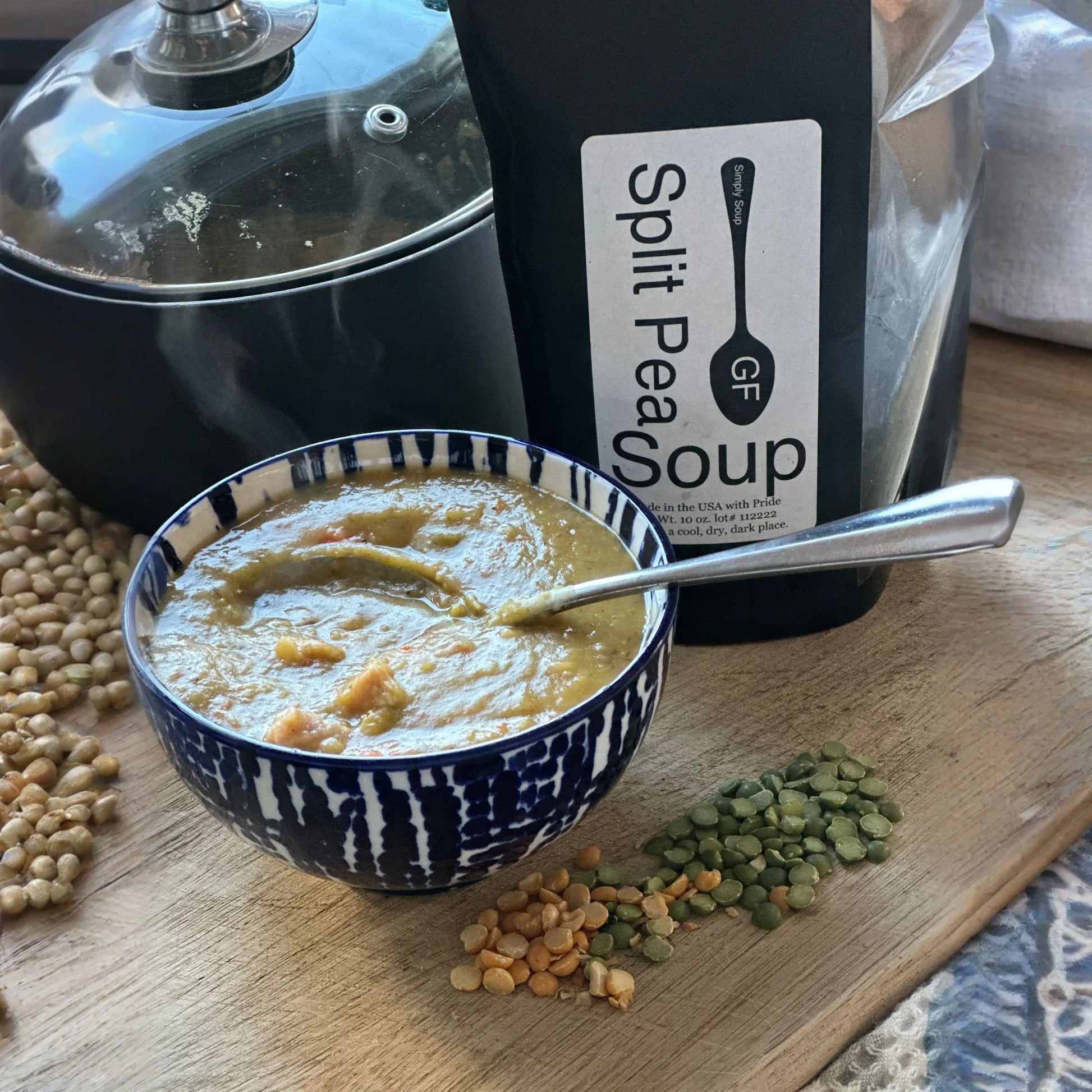 Simply Soup - Split Pea, Basic Bean, Lentil and Barley, and Portuguese Bean Soup