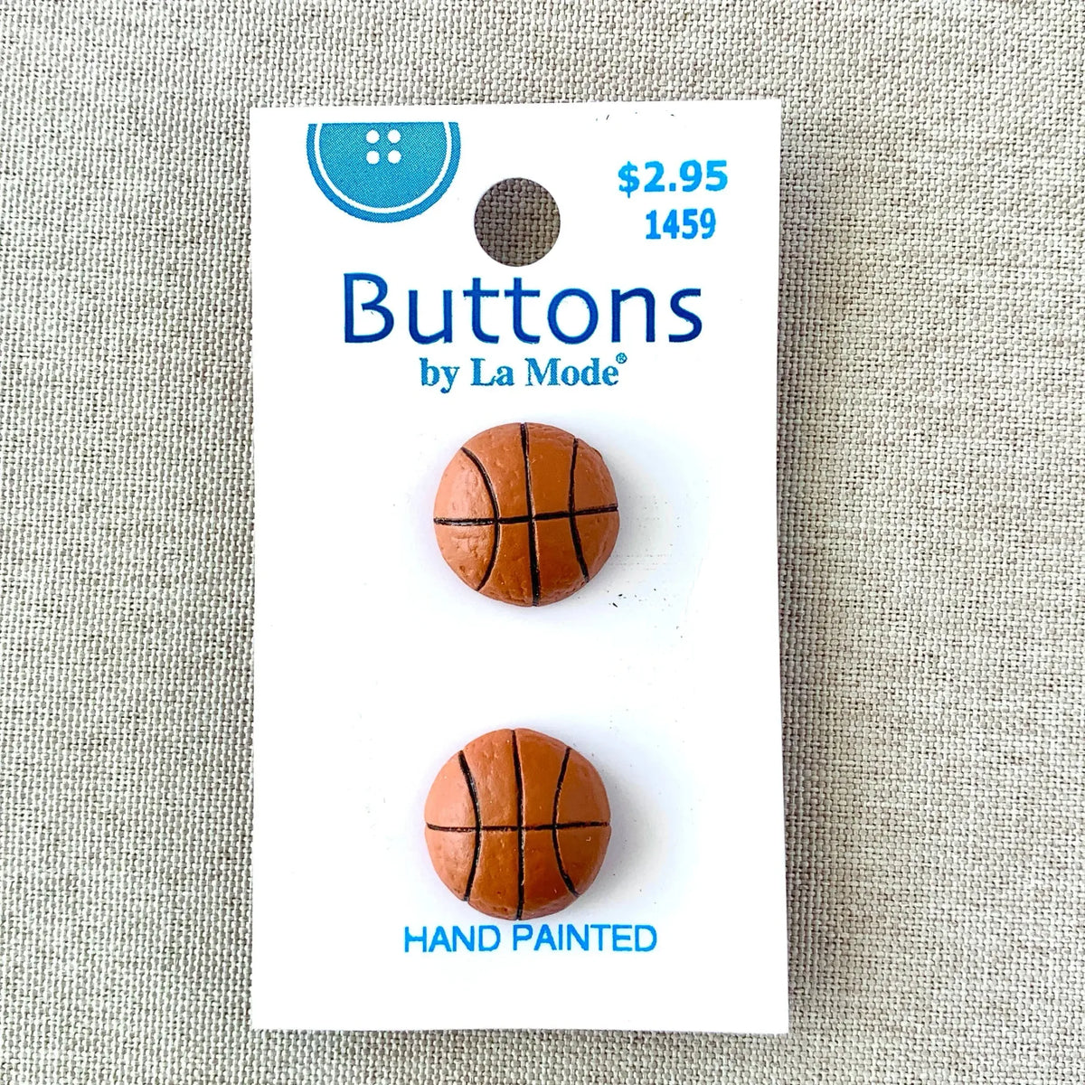 1459 Basketball - La Mode - 1 Hole - Shank - Assorted Sizes - 🆕 New Arrivals, All Products, Products from The Attic Exchange, 🎨 Arts + Entertainment, 🎨 Hobbies + Creative Arts - Little Red General Store