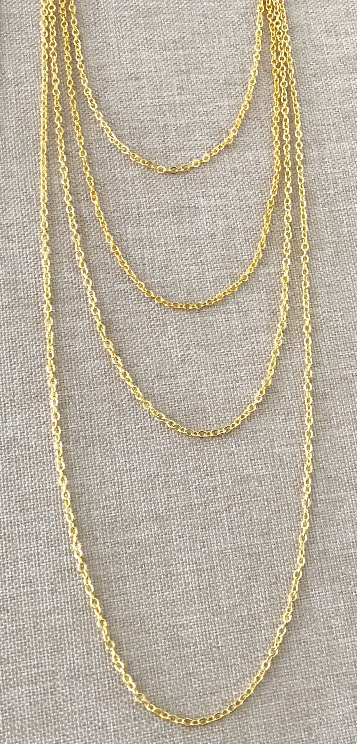 20" - 18KT Yellow Gold Filled Chain - Dainty Fine - 20" - 20 Inch Necklace - Lobster Claw Clasp - 18 Karat KT YGF - Cable Chain