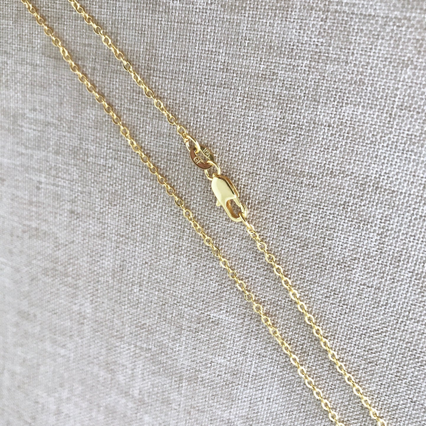 16" - 18KT Yellow Gold Filled Chain - Dainty Fine - 16" - 16 Inch Necklace - Lobster Claw Clasp