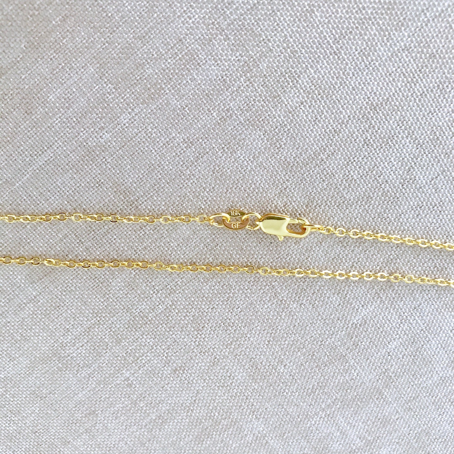 16" - 18KT Yellow Gold Filled Chain - Dainty Fine - 16" - 16 Inch Necklace - Lobster Claw Clasp