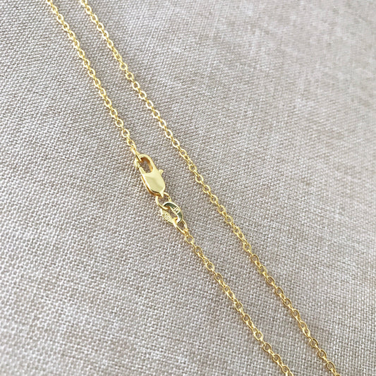 18" - 18KT Yellow Gold Filled Chain - Dainty Fine - 18" - 18 Inch Necklace - Lobster Claw Clasp - 18 Karat KT YGF - Cable Chain