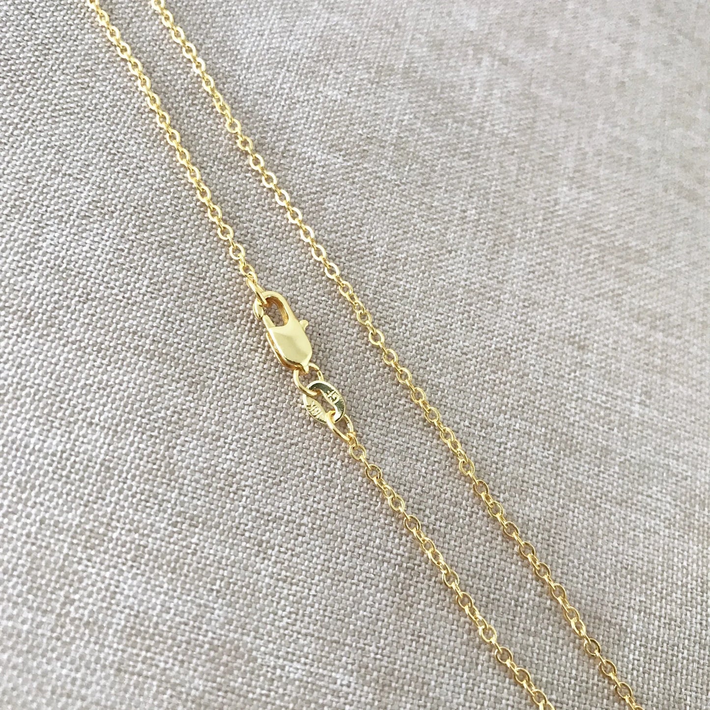 18" - 18KT Yellow Gold Filled Chain - Dainty Fine - 18" - 18 Inch Necklace - Lobster Claw Clasp - 18 Karat KT YGF - Cable Chain
