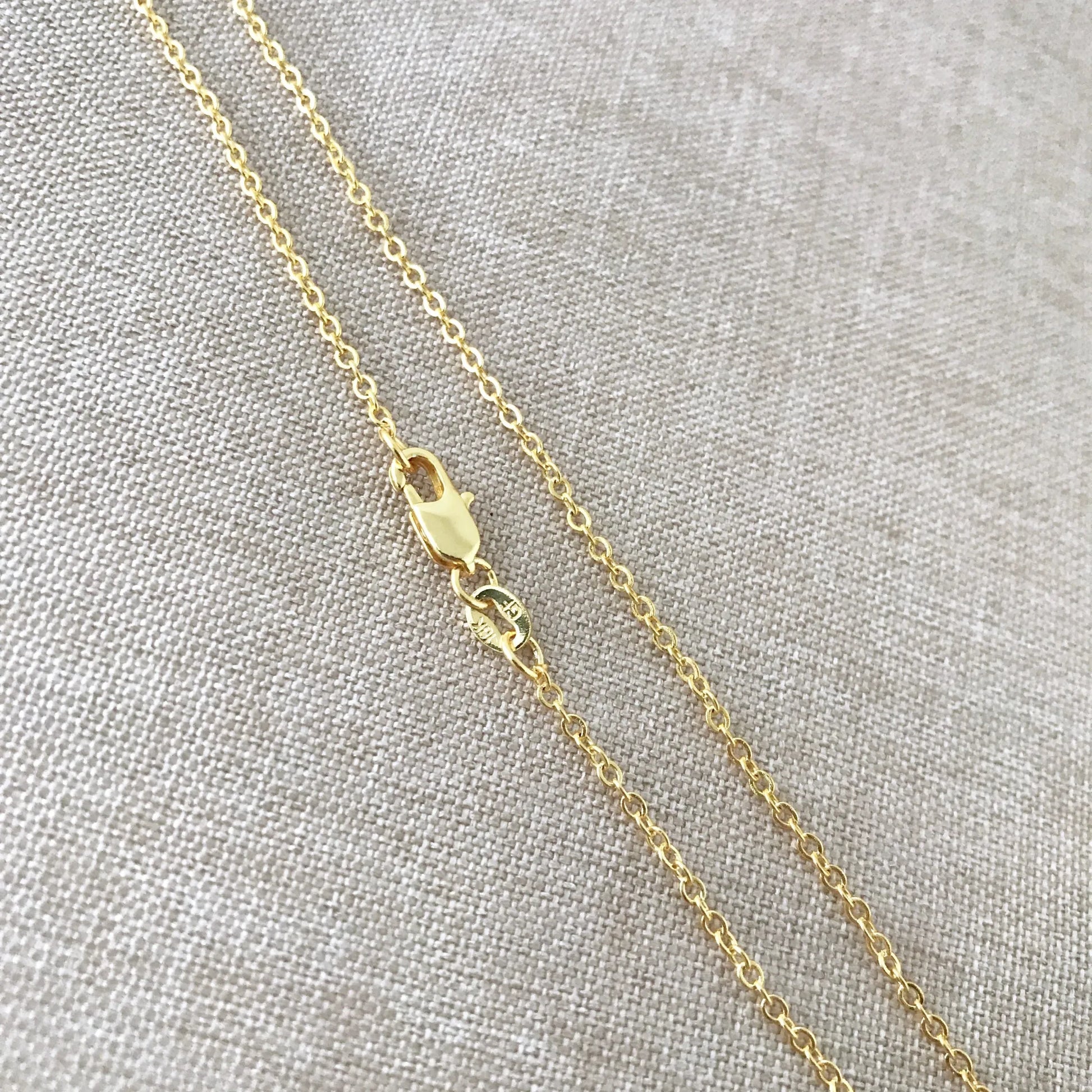 18" - 18KT Yellow Gold Filled Chain - Dainty Fine - 18" - 18 Inch Necklace - Lobster Claw Clasp - 18 Karat KT YGF - Cable Chain