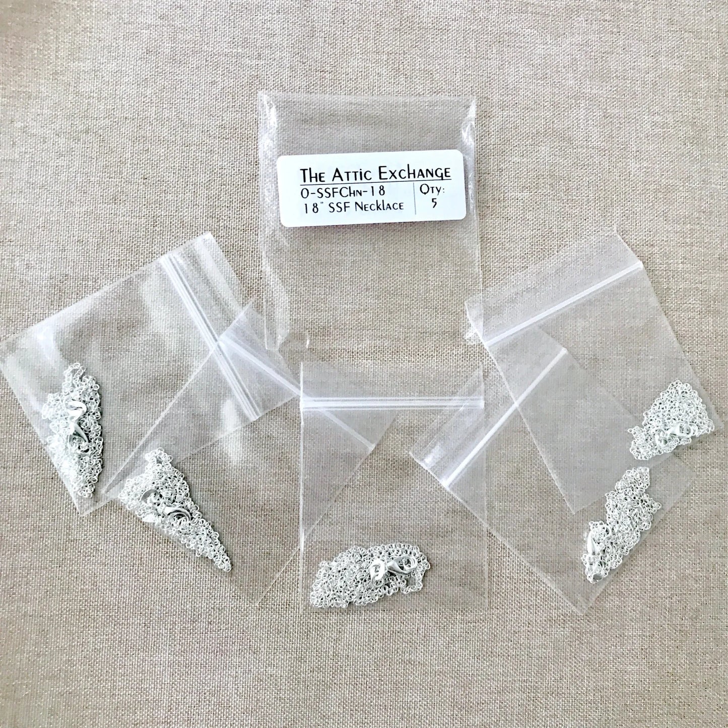 18" - 925 Sterling Silver Filled Necklace Chain - Dainty Fine - 18" - 18 Inch - Lobster Claw Clasp - .925 Stamped - Cable Chain - Silver fill