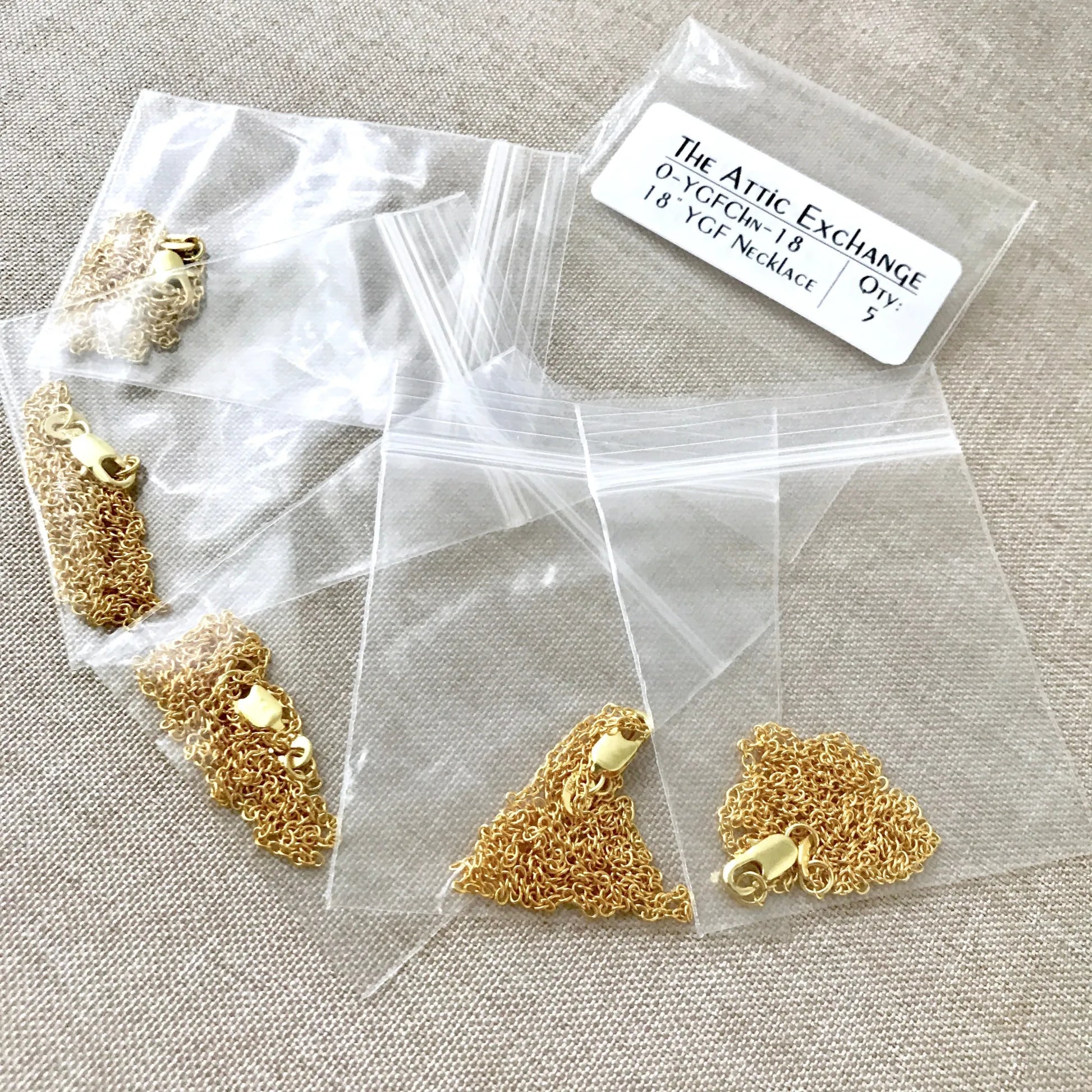 16" - 18KT Yellow Gold Filled Chain - Dainty Fine - 16" - 16 Inch Necklace - Lobster Claw Clasp