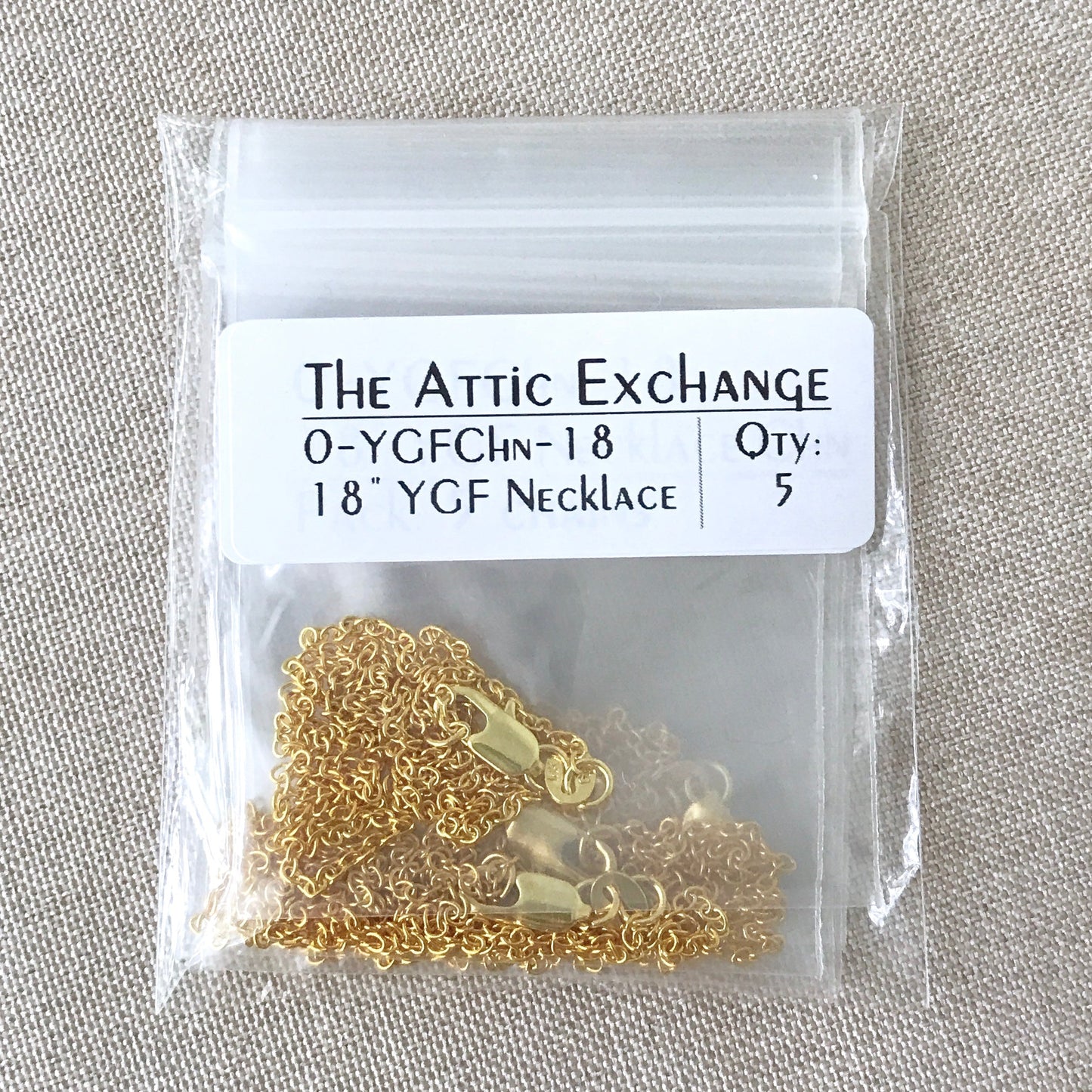 16" - 18KT Yellow Gold Filled Chain - Dainty Fine - 16" - 16 Inch Necklace - Lobster Claw Clasp