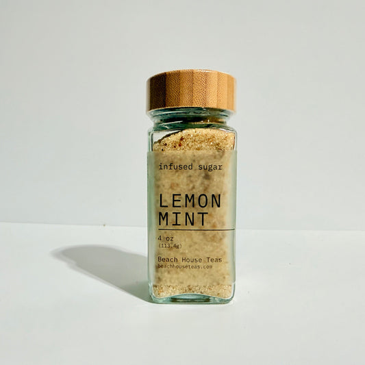 Lemon Mint infused artisan culinary sugar