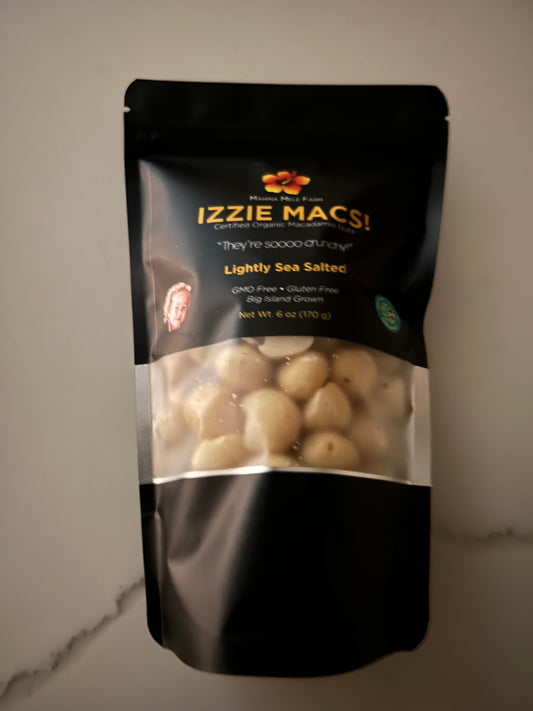 Salted Organic Izzie Mac! Macadamia Nuts-Wholes-OUT OF STOCK! PRE-ORDER,  ALLOW 2-3 WEEKS.