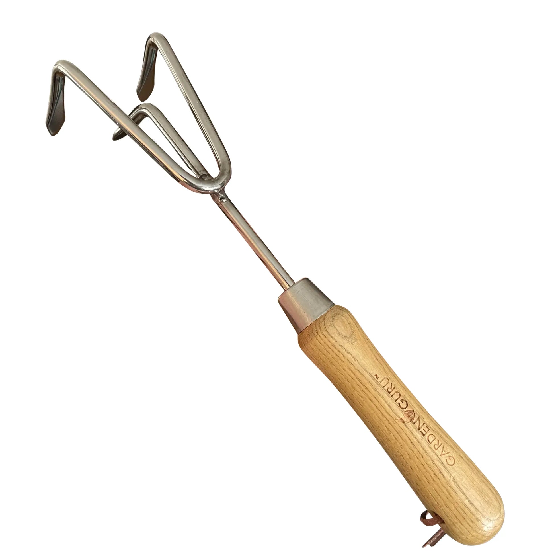 Stainless Steel Garden Cultivator (classic wood handle)