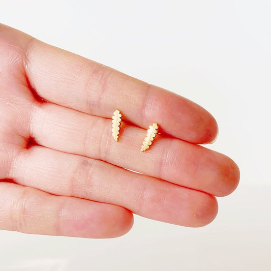 Ric Rac Cactus Metal Stud Earrings
