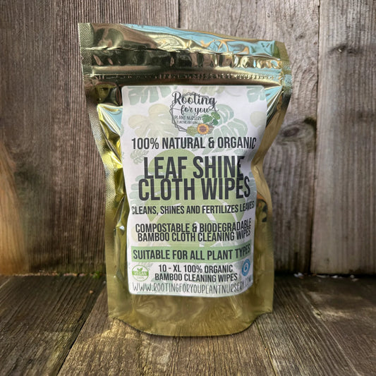Leaf Shine Cloth Wipes Natural & Organic - Oregon Licensed Nursery