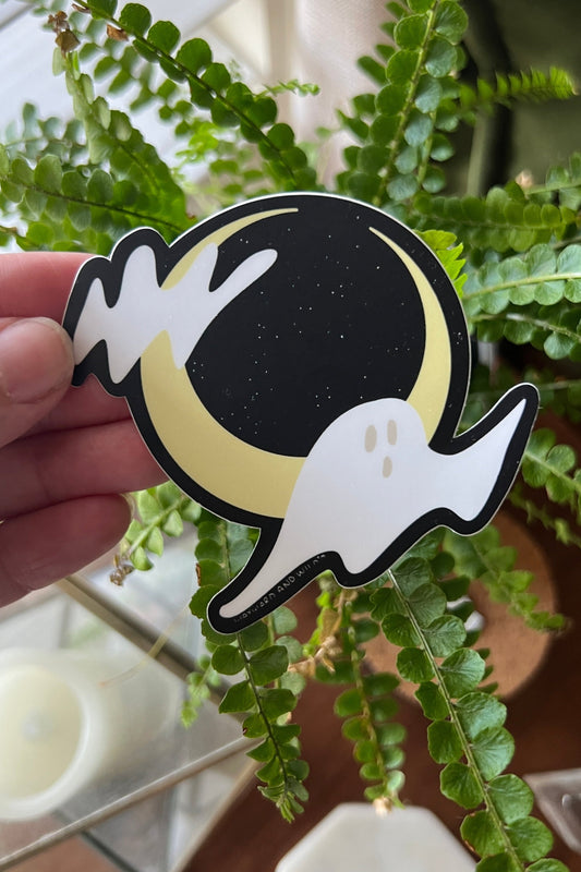 Ghost Moon sticker