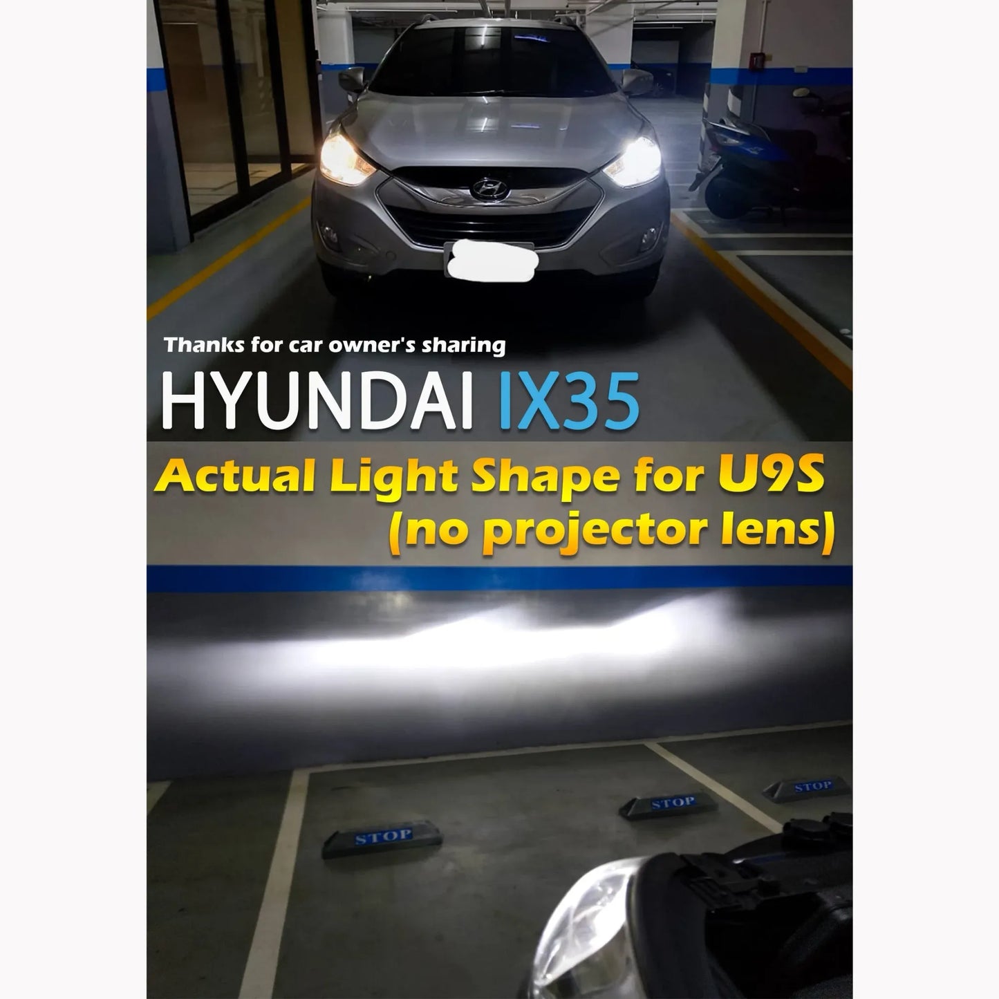 HYUGA GX827 H8 H9 H11 H16J LED Headlight Fog Light White 6500k 50W 5700LM｜2 Bulbs
