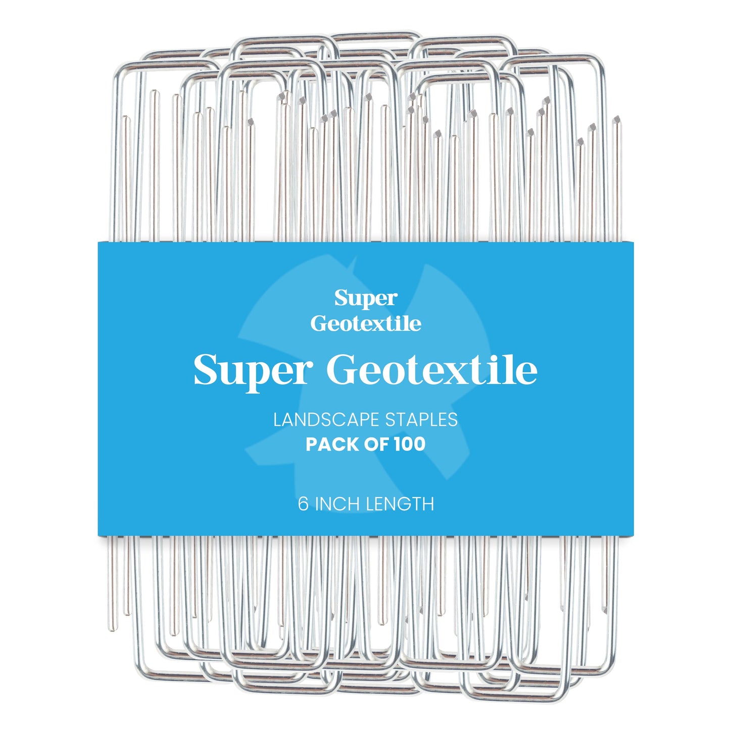 Landscape Staples - Heavy Duty 11 Gauge Galvanized U-Shaped Sod Pins for Weed Barrier and Landscaping