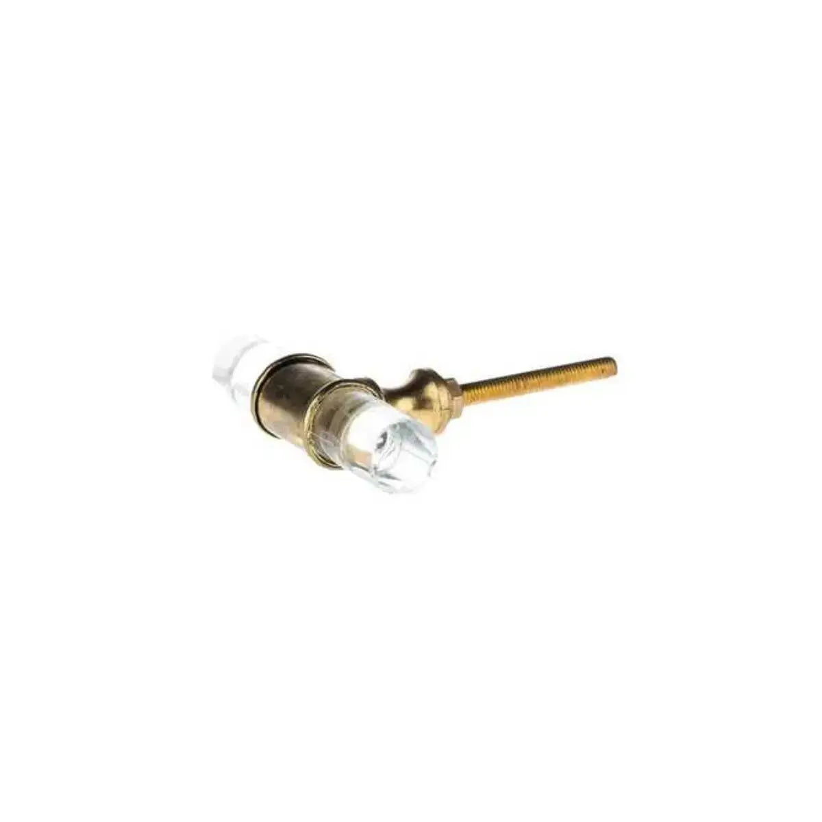 Glass Drawer T-Knob - Antique Brass