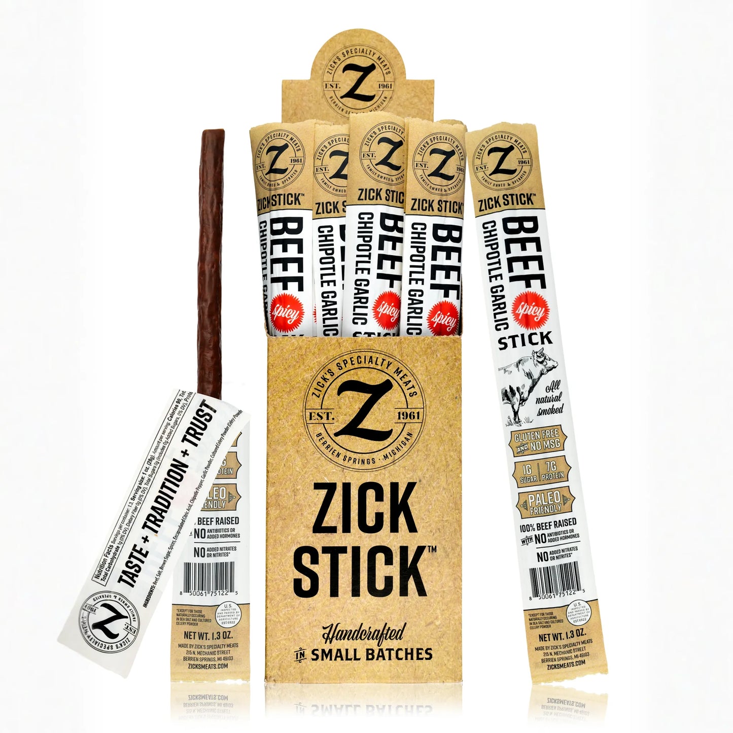 Zick Stick Spicy Chipotle Garlic – 1.3oz