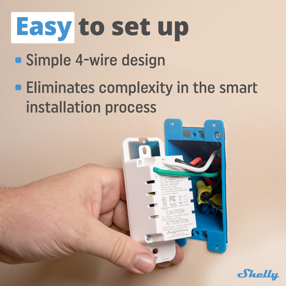 Shelly Plus Wall Dimmer 4-pack