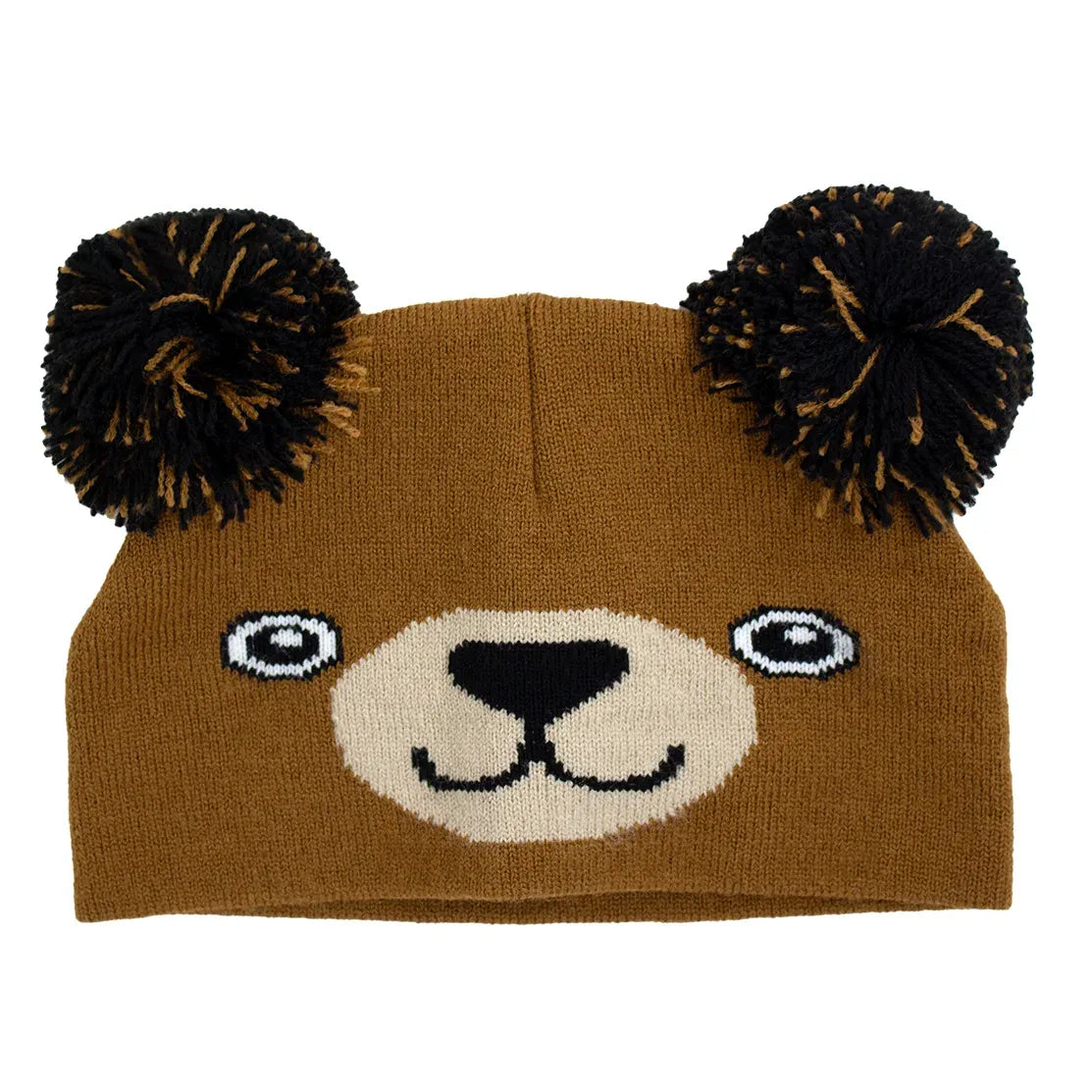 Brown Bear with Double Poms