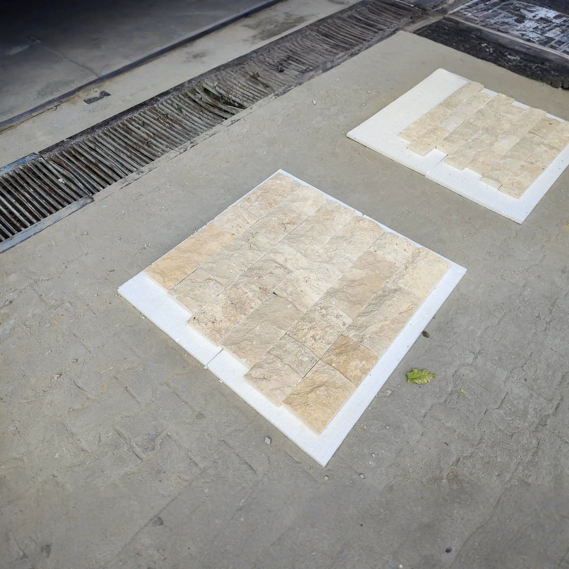Ivory Light 6"xFree Length Split-face Natural Travertine Wall Tile - Livfloors Collection