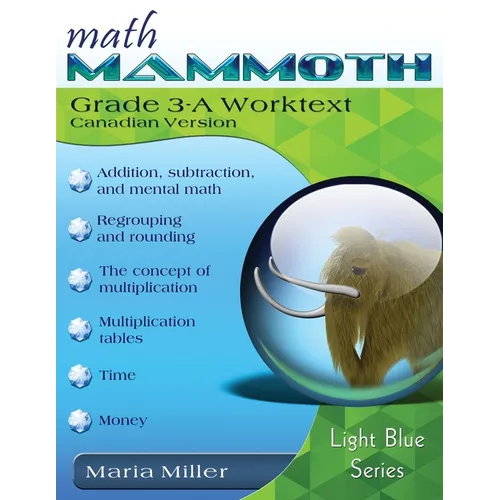 Math Mammoth Grade 3-A Worktext, Canadian Version