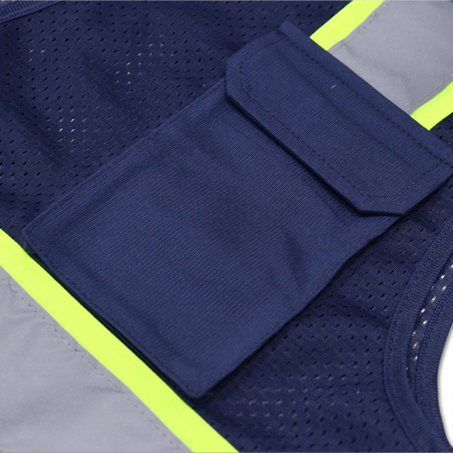 Multi-Pocket High Visibility Safety Vest – Durable and Reflective with 4 Pockets