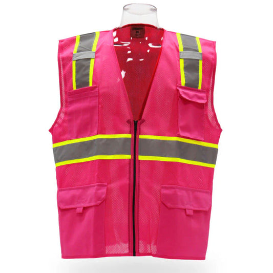 Multi-Pocket Safety Vest – Durable and Reflective with 4 Pockets