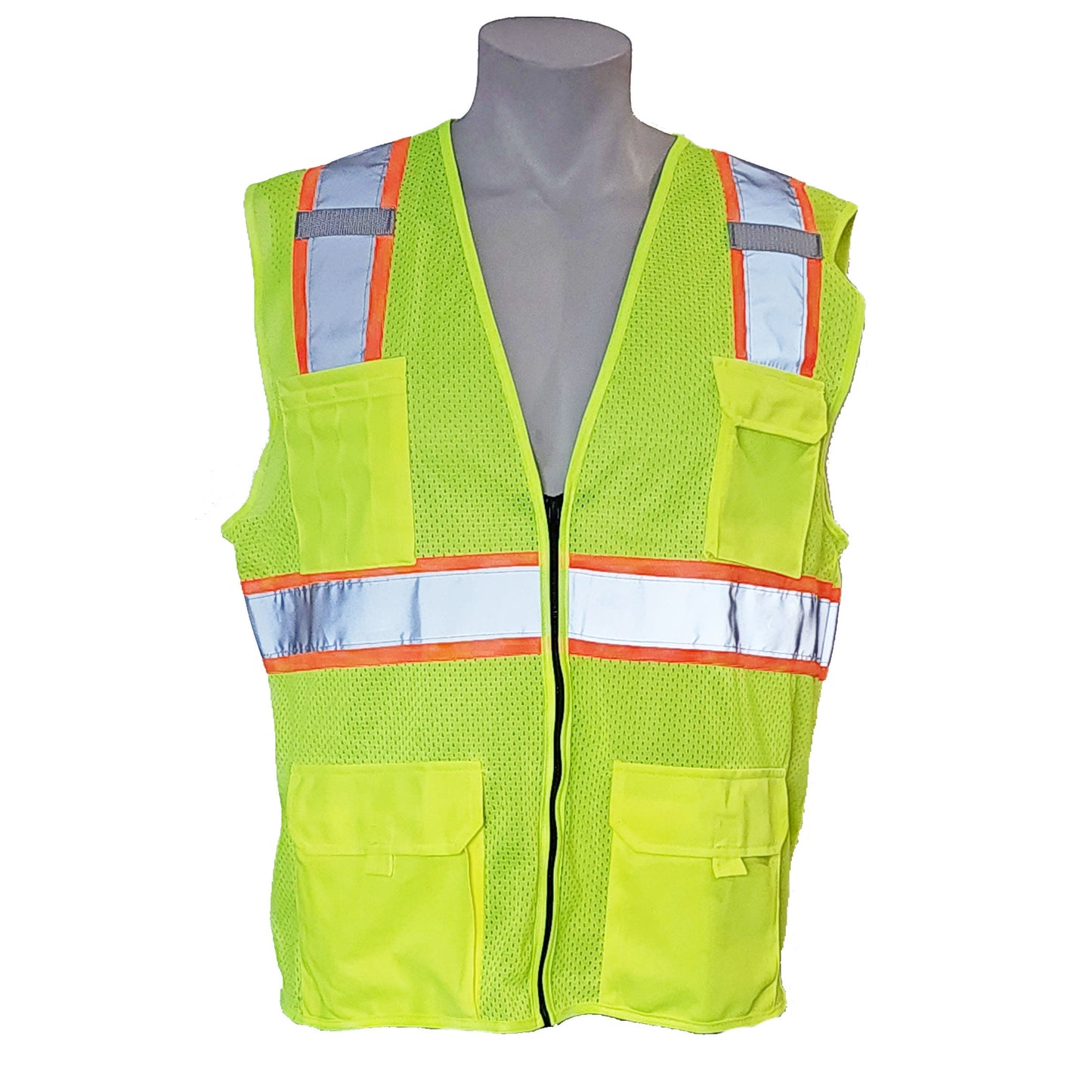 Multi-Pocket High Visibility Safety Vest – Durable and Reflective with 4 Pockets