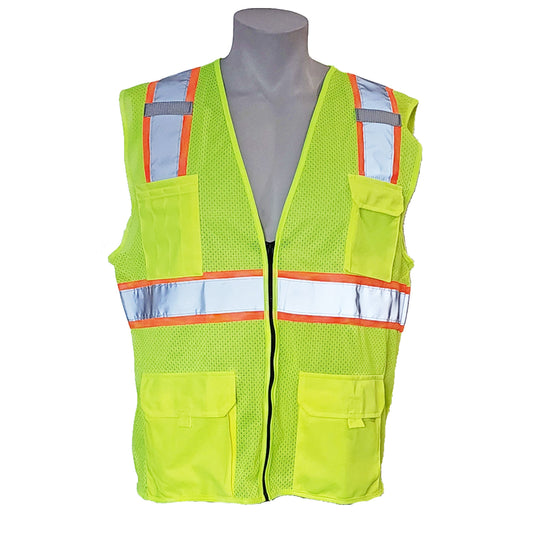 Multi-Pocket High Visibility Safety Vest – Durable and Reflective with 4 Pockets