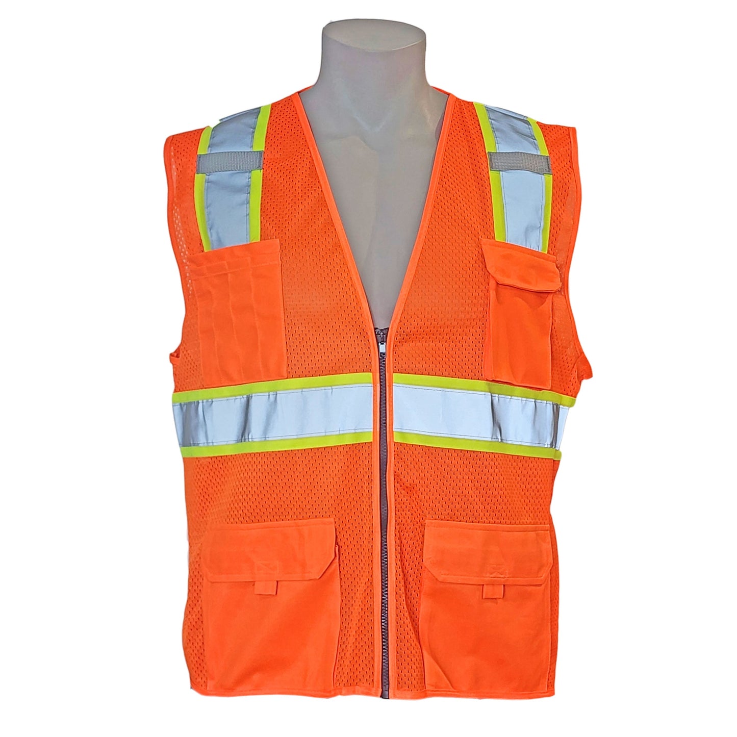 Multi-Pocket High Visibility Safety Vest – Durable and Reflective with 4 Pockets