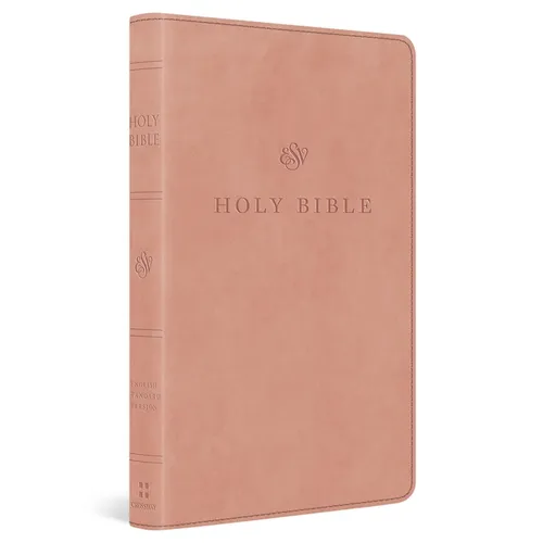ESV Premium Church Bible, Large Print, Red Letter (Trutone, Blush Rose)