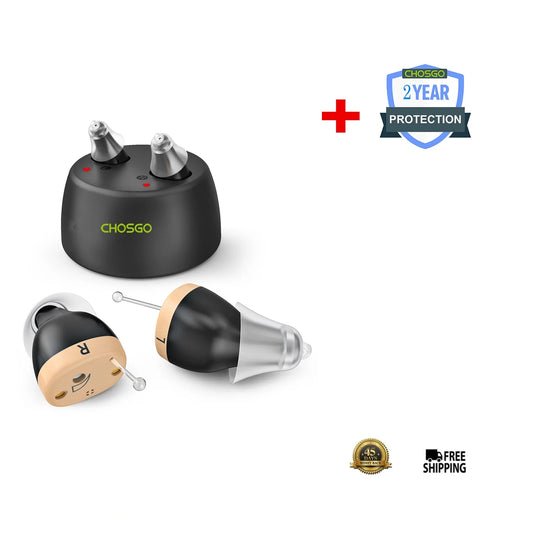 K19R Rechargeable CIC Hearing Aids with 2-Year Protection Plan