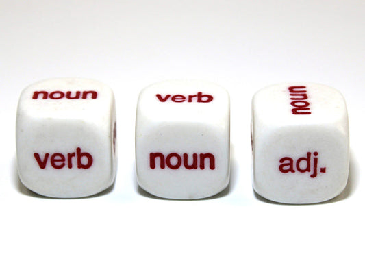16mm d6, 6 Parts of Speech Verb Preposition Adverb Conjunction Adjective Noun (per die)
