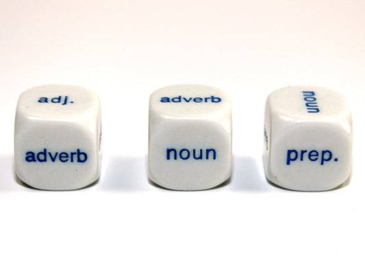 16mm d6, 6 Parts of Speech Verb Preposition Adverb Conjunction Adjective Noun (per die)