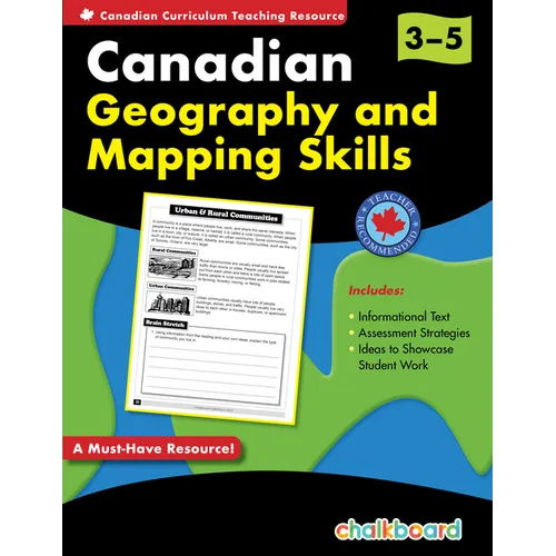 Canadian Geography and Mapping Skills Grades 3-5
