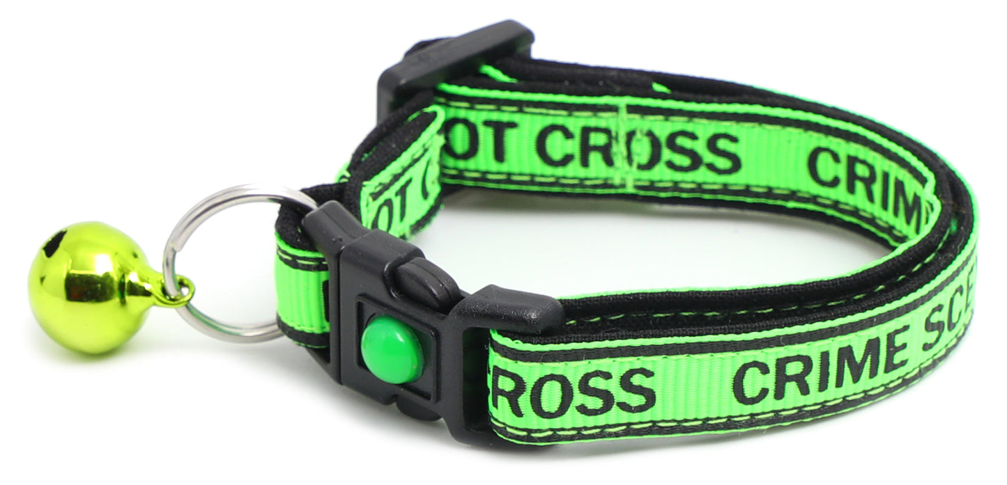 Crime Scene Do Not Cross Breakaway Cat Collar