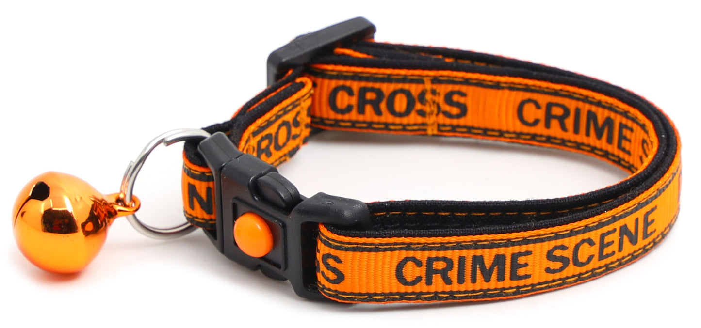Crime Scene Do Not Cross Breakaway Cat Collar