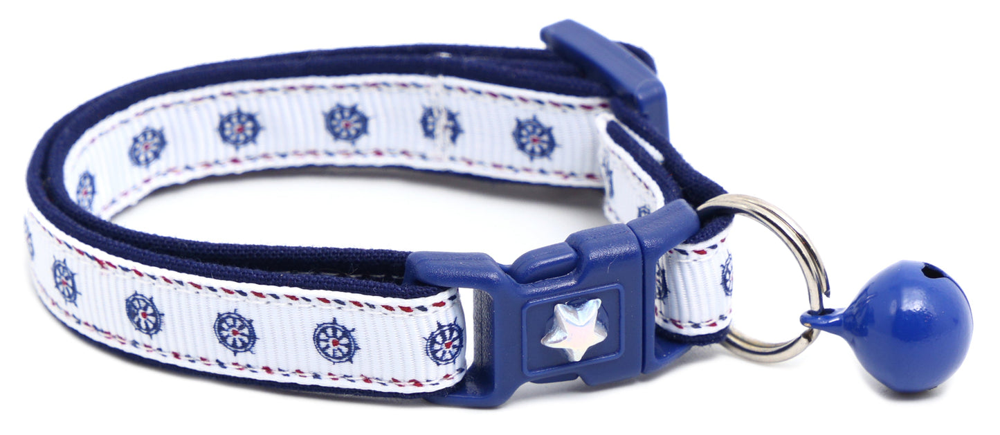Ships Wheels Breakaway Cat Collar