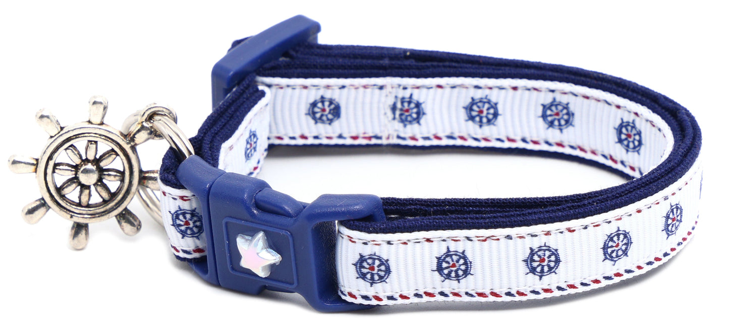 Ships Wheels Breakaway Cat Collar