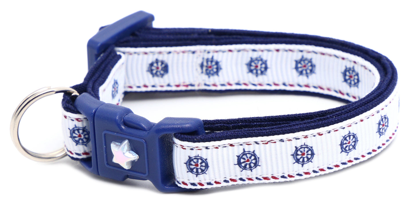 Ships Wheels Breakaway Cat Collar