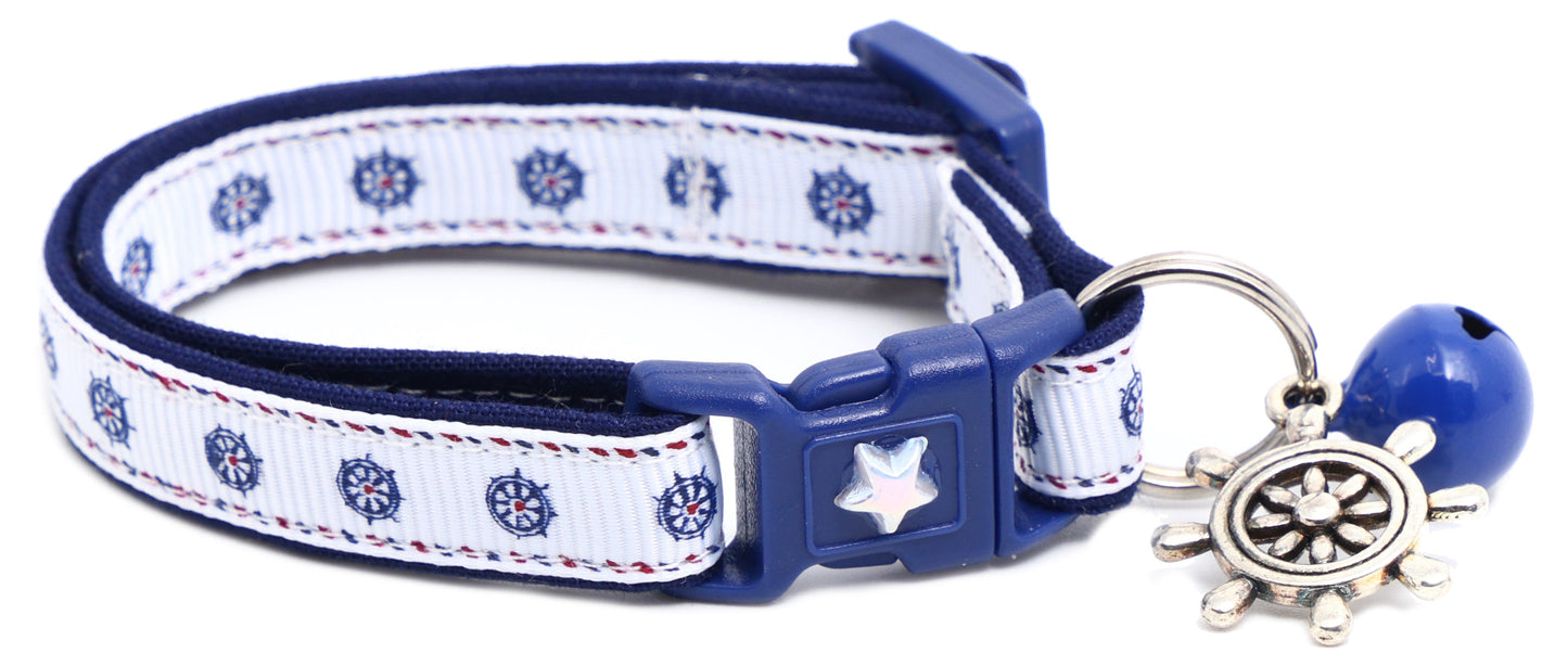 Ships Wheels Breakaway Cat Collar