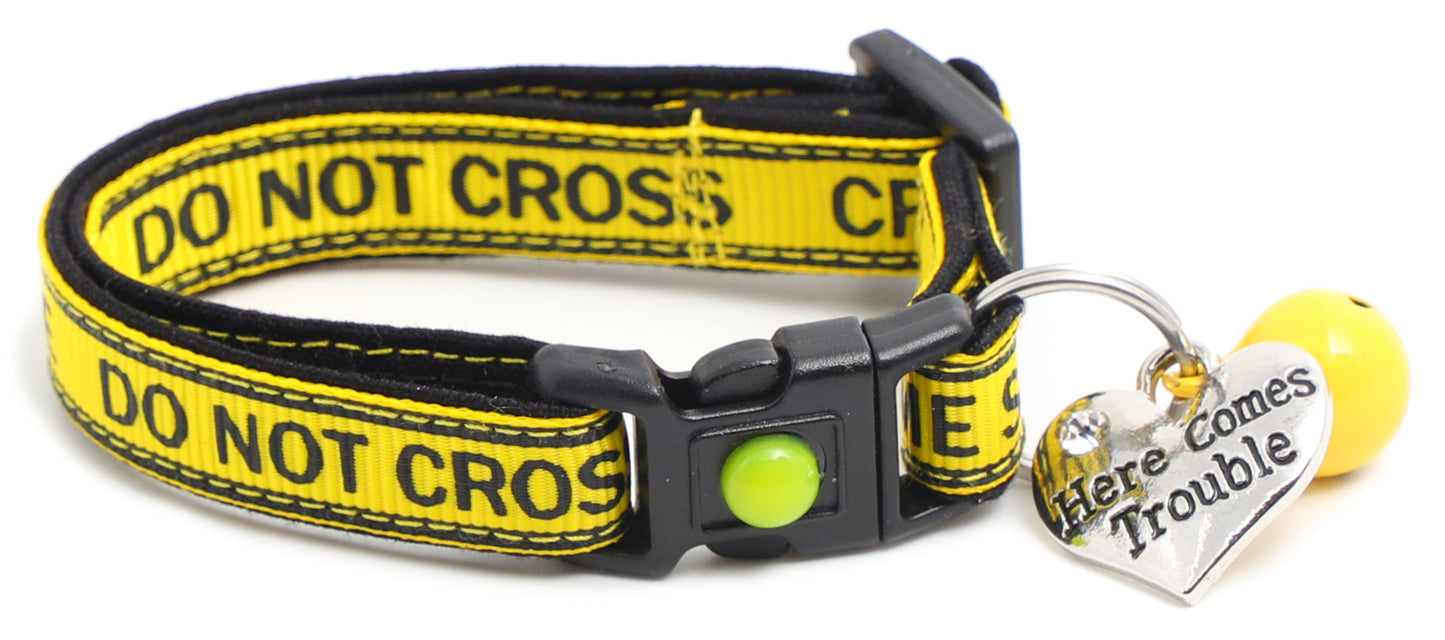 Crime Scene Do Not Cross Breakaway Cat Collar