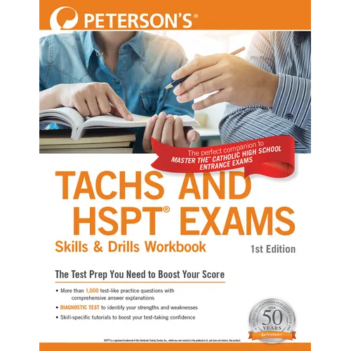 Peterson's Tachs and HSPT Exams Skills & Drills Workbook