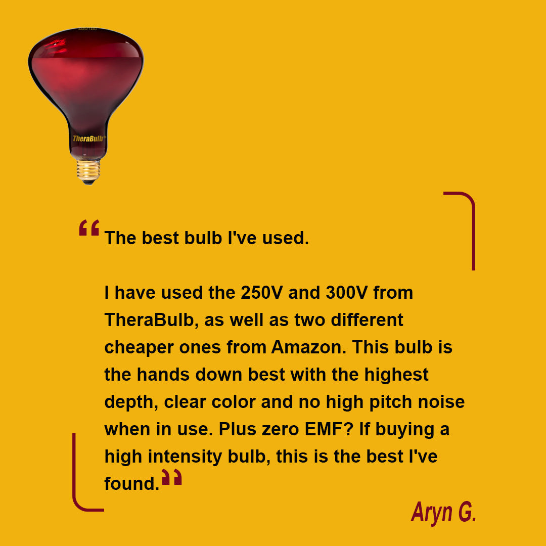 Near Infrared Bulb - 300 Watt  (240 Volt for Europe, Asia, Africa, Oceania)
