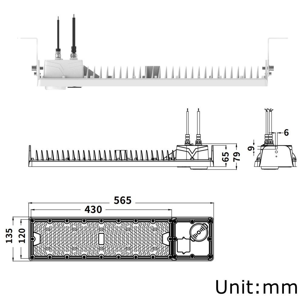 LED Cold Storage High Bay Light 200W/150W/100W Watt Tunable 5000K 120-277V IP66 -58°F Cold Room Warehouse Lighting