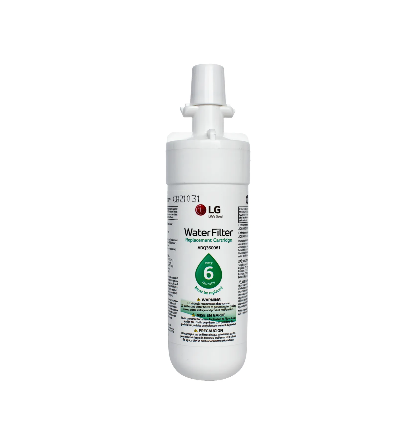 LG LT700P Refrigerator Water Filter ADQ36006101