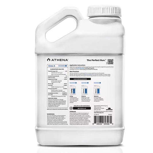 Athena® Blended, Grow A, 2-Part Vegetative Nutrient (1 Gallon)
