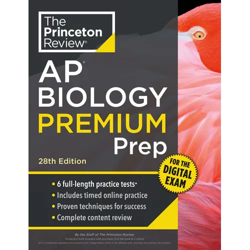 Princeton Review AP Biology Premium Prep, 28th Edition: 6 Practice Tests + Digital Practice Online + Content Review